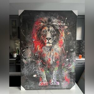 BRAND NEW! Extra Large Lion canvas hanging picture